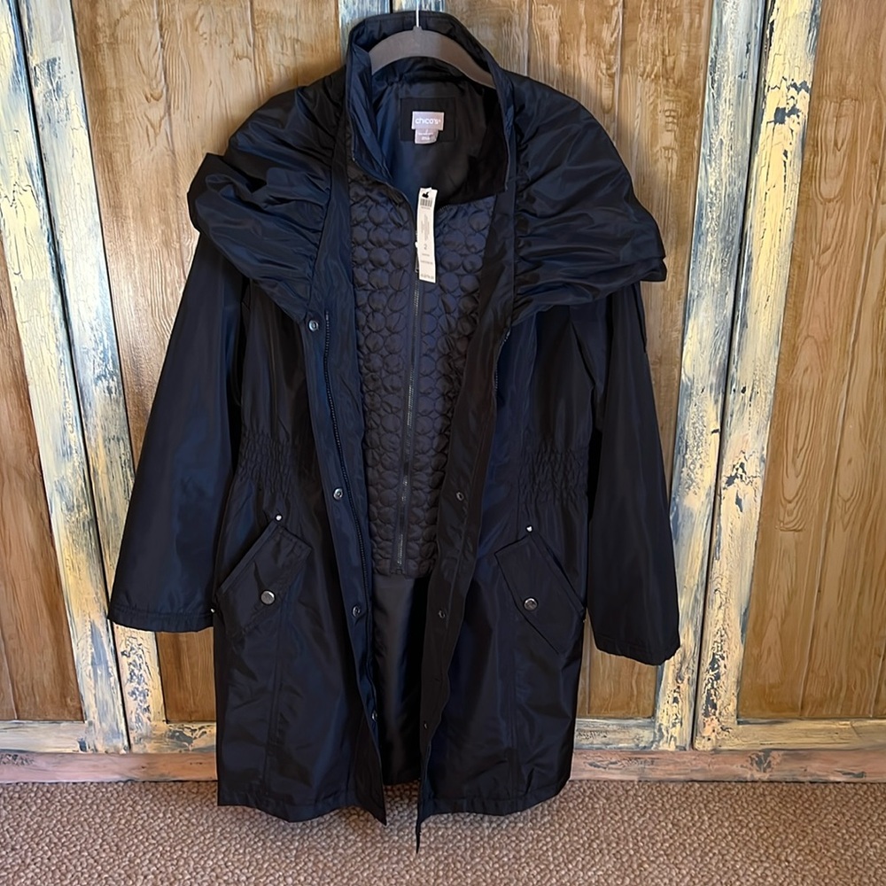 Chicos Rain Parka